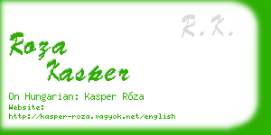 roza kasper business card